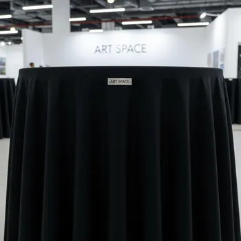Аренда Скатерть круглая черная диаметр 3,3 м в Cosmos Sochi Hotel — ART SPACE