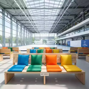 Аренда Подушка для скамейки в Керлинговом центре «Ледяной куб» — ART SPACE
