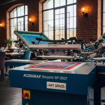 Аренда Станок трафаретный Acosgraf Starprint SP 0507 в ресторане «Brunello» — ART SPACE