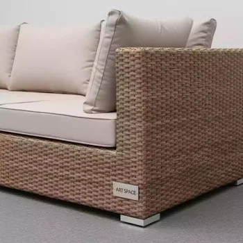 Аренда Диван плетеный T256A S59B W65 light brown в Karat Resort — ART SPACE