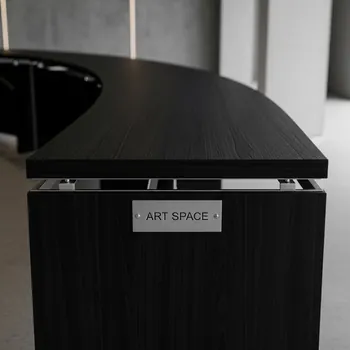 Аренда Стол полукруглый С профиль эбен Милан 240 см в Green Flow Hotel — ART SPACE