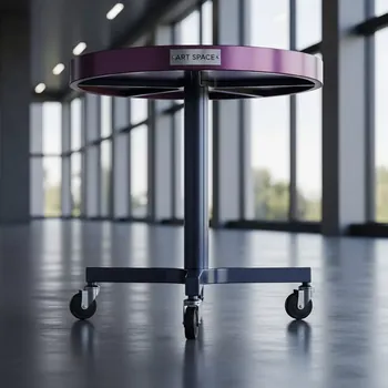 Аренда Столик для торта на колёсах D 80 см H 80 см в Omega Sirius — ART SPACE