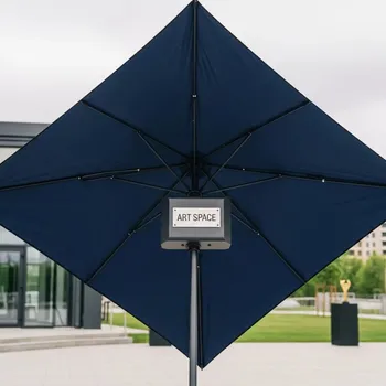 Аренда Зонт профессиональный MAESTRO DOUBLE 350 квадратный в Mantera Supreme — ART SPACE