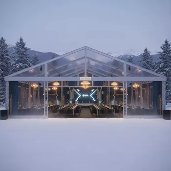 Аренда Шатер из ферм односкатный 10х8 м металлик в Sochi Marriott Krasnaya Polyana — ART SPACE