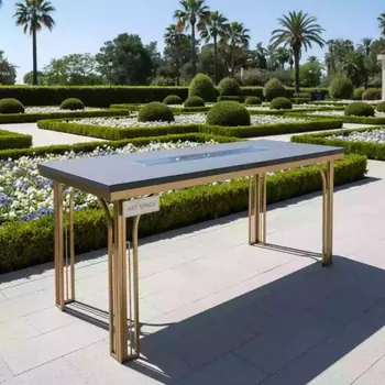 Аренда Стол барный с кабель каналом Arki Table CC Compact в парке «Ривьера» — ART SPACE