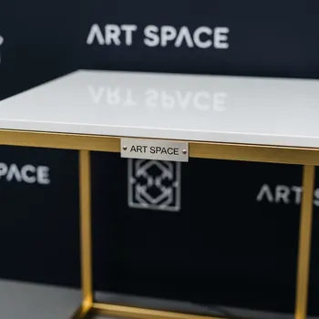 Аренда Стол придиванный Sun 70 Gold & White на вилле «Анна» — ART SPACE