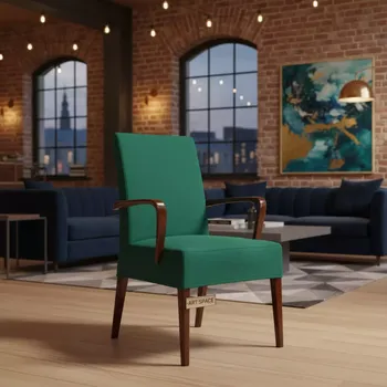 Аренда Чехол E07 для стула Eames зеленый в Boutique Hotel PORTUM 1905 — ART SPACE