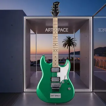 Аренда Гитара изумрудная Fender Stratocaster в пляжном комплексе VinoGrad — ART SPACE