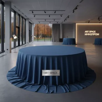 Аренда Скатерть круглая 3,3 м голубая Профлайн в City Park Hotel Sochi — ART SPACE