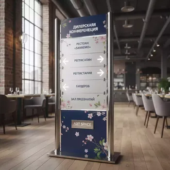 Аренда Указатели информационные 3 м в ресторане «Sanremo» — ART SPACE