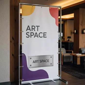 Аренда Пресс волл 3х2 м с люверсами в Поляна 1389 Отель и Спа — ART SPACE