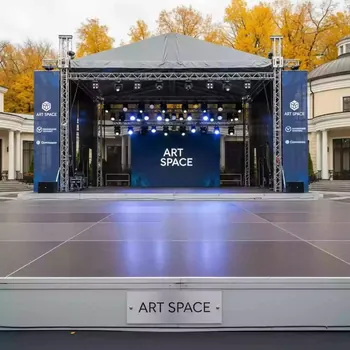 Аренда Сцена односкатная 10х8 м металлик в санатории «Черноморье» — ART SPACE