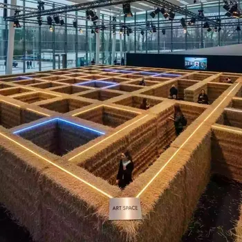 Аренда Создание лабиринта из сена в Omega Sirius — ART SPACE