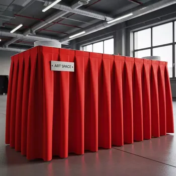 Аренда Фуршетный стол со скатертью красный в Gamma Sirius — ART SPACE