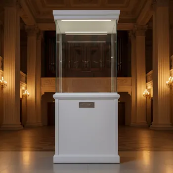 Аренда Витрина выставочная белая в Зале органной и камерной музыки — ART SPACE