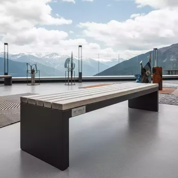 Аренда Скамья Лидер 8 уличная из реек 1200х300 в Golden Tulip Rosa Khutor — ART SPACE