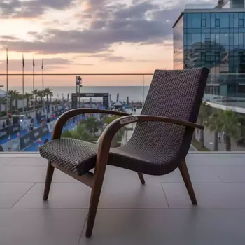 Аренда Шезлонг плетеный деревянный Joyce в Pullman Sochi Centre — ART SPACE
