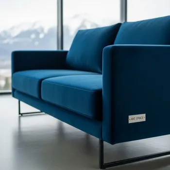 Аренда Диван Сапфир синий в Golden Tulip Rosa Khutor — ART SPACE