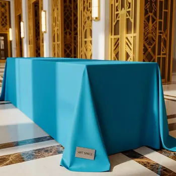 Аренда Скатерть прямоугольная голубая проф 1,5х2,5 м в Mercure Сочи Центр — ART SPACE