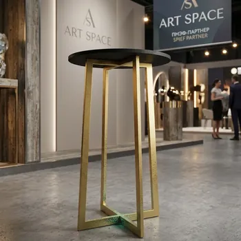 Аренда Черно-золотой барный стол Сочи в ART SPACE