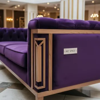 Аренда Диван текстиль орех purple Флори Б в Grand Karat Sochi — ART SPACE