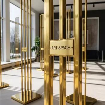 Аренда Стойки металлические золотые в Сочи Парк Отеле — ART SPACE