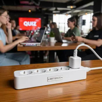 Аренда Сетевой фильтр Power Cube SPG B6 WHITE 1,9 м 5 розеток с заземлением белый в ресторане «Магадан» — ART SPACE