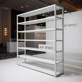 Аренда Стеллажи металлические белые в Гранд Отель Сочи — ART SPACE
