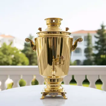 Аренда Самовар декоративный 4 л золото в Swissôtel Resort Sochi Kamelia — ART SPACE