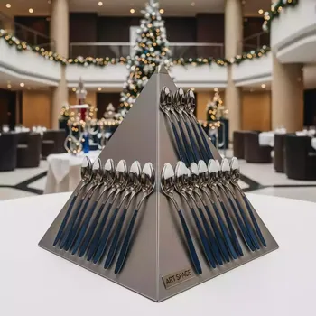 Аренда Этажерка "Пирамида" 48 ложек в Radisson Hotel Rosa Khutor — ART SPACE