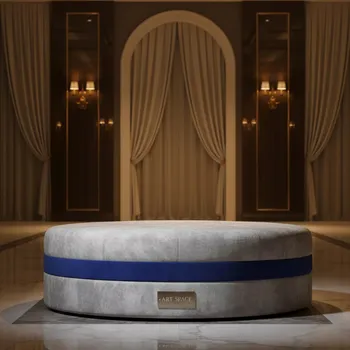 Аренда Пуф Privato silver синий в Radisson Blu Resort & Congress Centre — ART SPACE