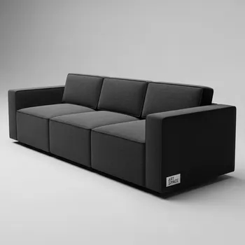 Аренда Диван модульный Block grey 3 в Mercure Сочи Центр — ART SPACE