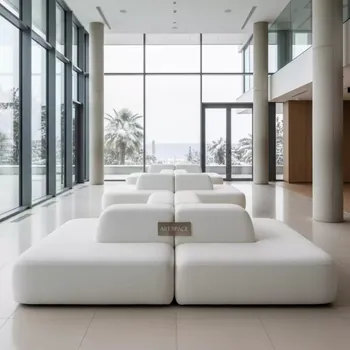 Аренда Диваны белые Puffy в Swissôtel Resort Sochi Kamelia — ART SPACE