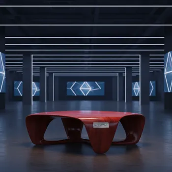 Аренда Журнальный стол Carosello красный дерево в VK Stadium Sirius — ART SPACE