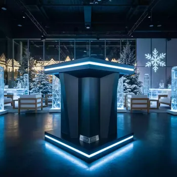 Аренда Подставка с подсветкой в этно-парке «Моя Россия» — ART SPACE