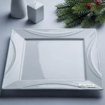 Аренда Тарелка квадратная Chan Wave Quadro 230 мм в ресторане «Voda» — ART SPACE
