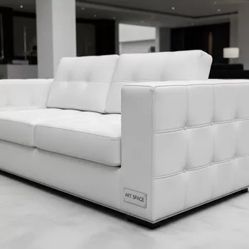Аренда Диван двухместный Kubus белый в Cosmos Sochi Hotel — ART SPACE