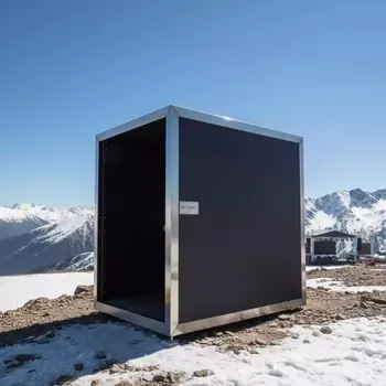 Аренда Шатер мобильный трансформер черный 3х3 на площадке Rosa Peak (2320м) — ART SPACE