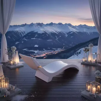 Аренда Шезлонг лежак пластиковый Bahama в Skypark Sochi — ART SPACE