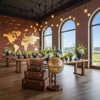 Аренда Свадьба в стиле путешествие в Novotel Resort — ART SPACE