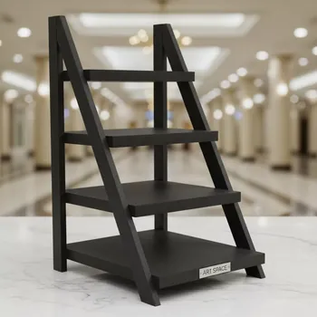 Аренда Лестница фуршетная черная 4 яруса 67х40х12 в санатории «Русь» — ART SPACE