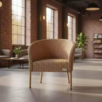 Аренда Кресло из искусственного ротанга Diana цвет натуральный в Bridge Resort — ART SPACE