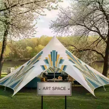 Аренда Шатра звезда 6х9 м в ресторане «Плакучая Ива» — ART SPACE