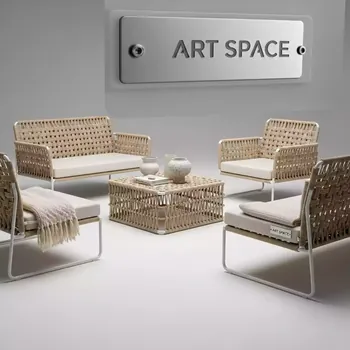Аренда Комплект плетеной мебели Buenos на площадке Rosa Peak (2320м) — ART SPACE