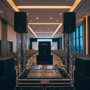 Аренда Звукового набора 7 кВт для 160 человек в Mövenpick Hotel — ART SPACE