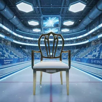 Аренда Стул Napoleon Gold White в Керлинговом центре «Ледяной куб» — ART SPACE