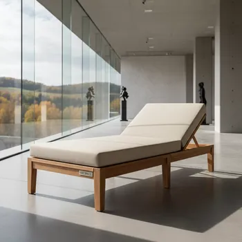 Аренда Шезлонг деревянный с матрасом Matisse Teak в Green Flow Hotel — ART SPACE