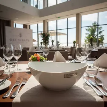 Аренда Салатник Капля фарфор 1300 мл H55 L233 B290 мм в Cosmos Sochi Hotel — ART SPACE