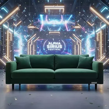Аренда Диван велюр Velutto 77 ножки бук черная морилка Albert в Alpha Sirius — ART SPACE