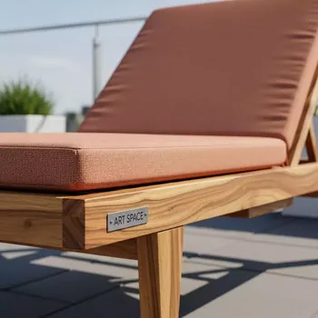 Аренда Шезлонг лежак из акации Beige Terracotta AFM 803A в Boutique Hotel PORTUM 1905 — ART SPACE